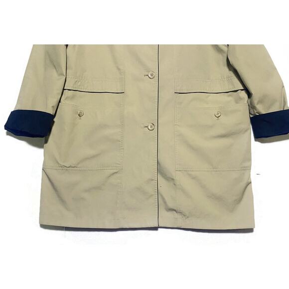 Amanda Smith Coat Women's Size 12 Brown Tan Button-Up Mid Length Lined - Picture 6 of 8